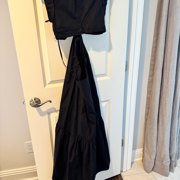 A.L.C. Alexandria Cut-Out Poplin Black Midi Dress | Size 2 - Picture 8 of 8